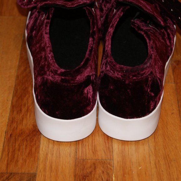 REBECCA MINKOFF Acai Velvet Stacey Studded Platform Slip-On Shoes sz 10 Women's - Picture 10 of 16